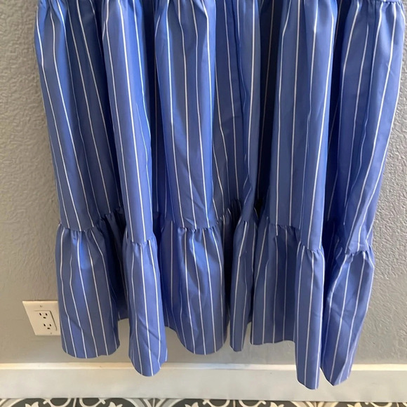 Express Blue White Stripe Maxi Dress Size Small - Picture 6 of 7